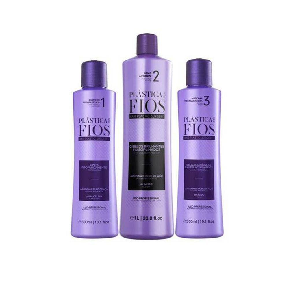 Escova Progressiva Plastica dos Fios Cadiveu Kit Menor