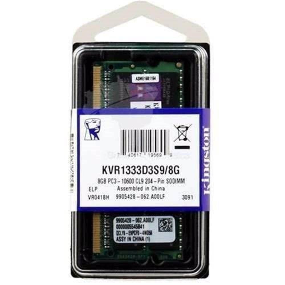 Memória Ram Ddr3 8Gb 1333Mhz Pc310600 Kingston Kvr1333D3S9/8