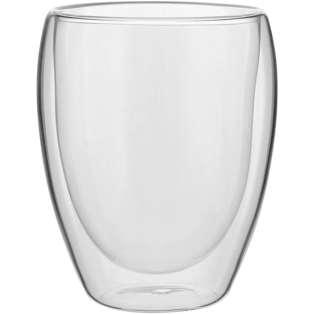 CLEAR CANECA 12x10x10cm 350ml BOROSILICATO TRANSP PAREDE DUPLA