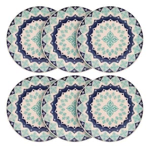 Jogo Pratos Porcelana Rasos Lola 24Cm 6 Peças Oxford Biona