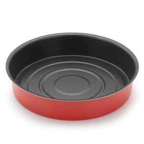 Assadeira Redonda Antiaderente 32 cm Vermelho