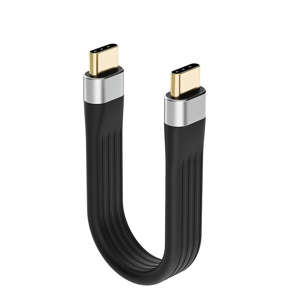 Cabo USB-C 10Gbps 4K 3A Carga Rapida 12 Cm Curto Short Cable