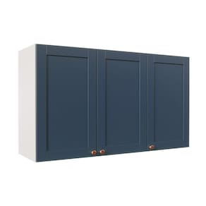 Armário Aéreo 3 Portas 120cm Arizona CabeCasa MadeiraMadeira Branco/Azul