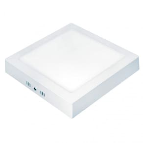 Painel LED Quadrado de Sobrepor Lux 12W Bivolt Taschibra - caixa com 2 Unidade - 6500K Luz Branca