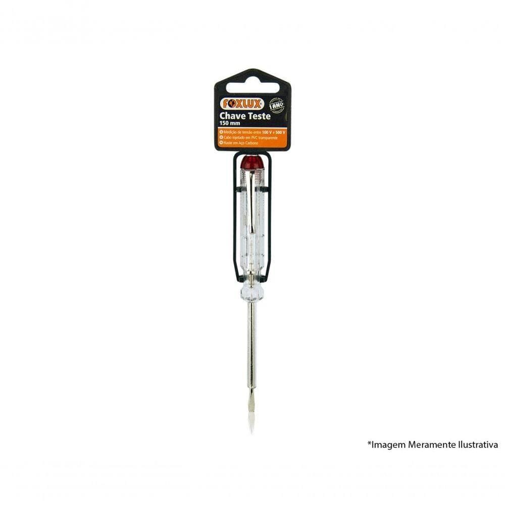 Chave Teste Foxlux 100-500V 150Mm Blister 03.02