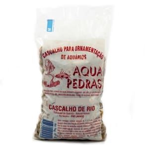 Substrato Para Aquários Cascalho De Rio N° 3 1Kg Aqua Pedras