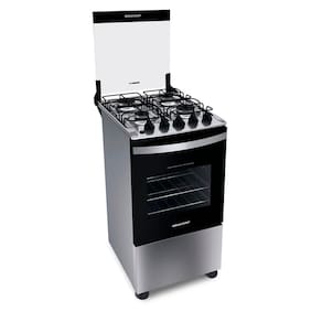 Fogão 4 Bocas a Gás Brastemp BFO4NBRUNA com Acendimento Automático Inox Bivolt