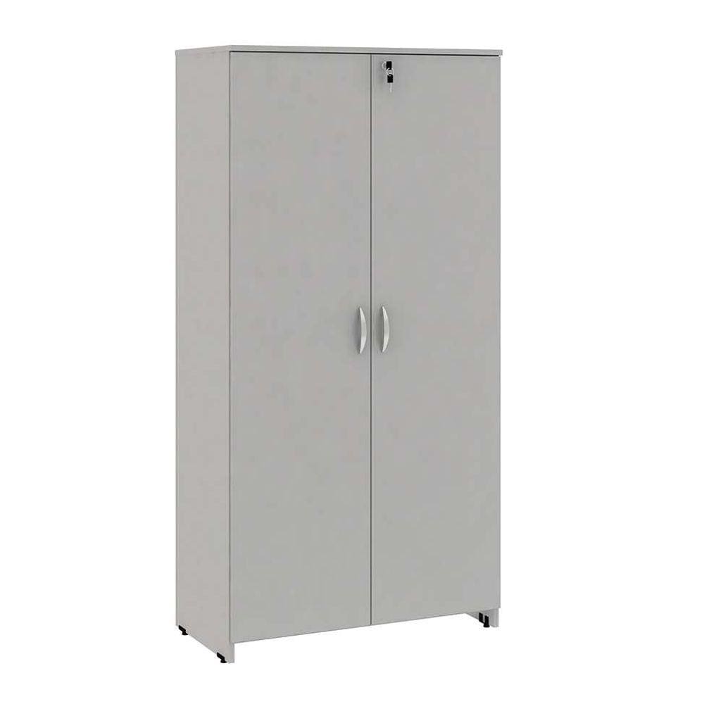 armário de escritório new city 2 pt cinza 160 cm