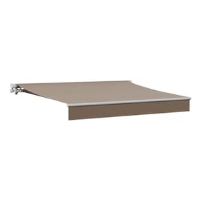 Toldo Retrátil Aluminio Poliéster Manual Marrom 2,50x2,00m