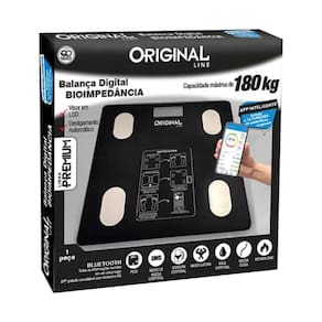 Balança Digital Bioimpedância Aplicativo Bluetooth 180Kg
