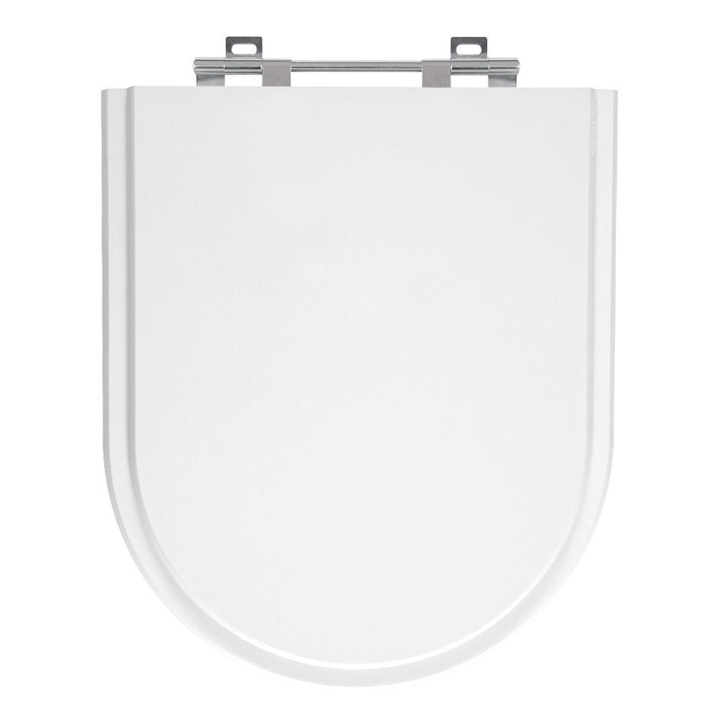 Assento Laqueado Luna Branco Tampa Para Vaso Icasa Em Mdf