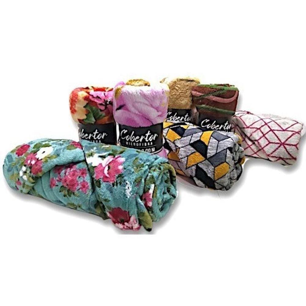 2 Cobertor Manta Casal Soft Estampada Revenda Fabrica Doacao