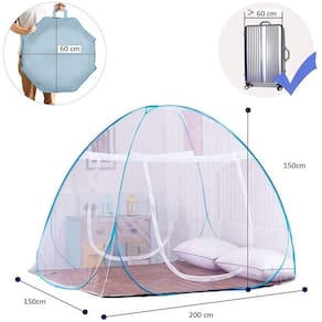 Mosquiteiro Tenda Cama Casal Dobrável Pratico E Portátil