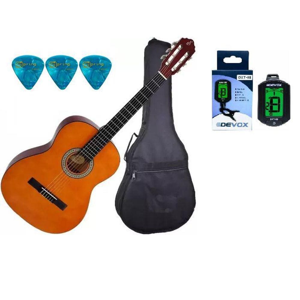 Violao Giannini Acustico Nylon Start N14 Natural +Kit