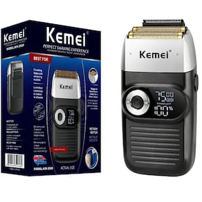 Maquina Kemei Km 2026 Shaver Sem Fio Bivolt Recarregável