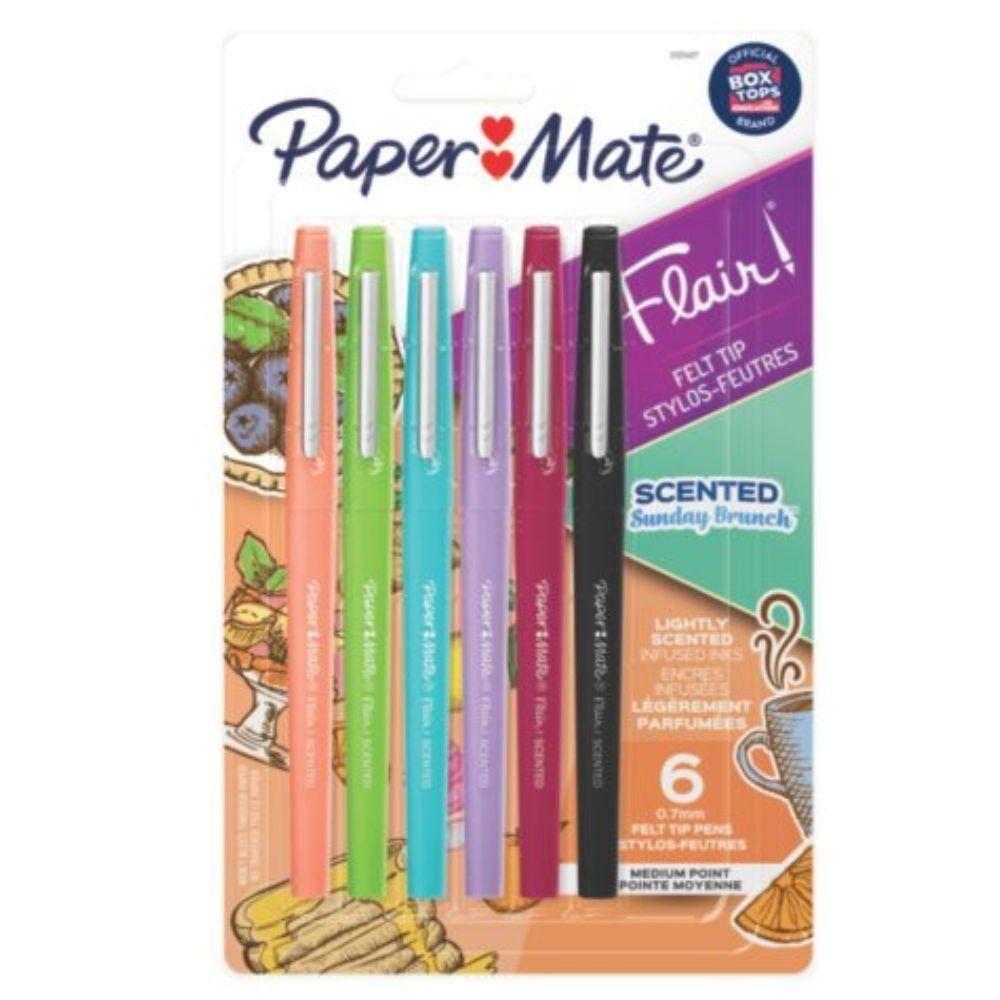 Caneta Hidrocor - Paper Mate - Flair Aromas 6 Cores 0.7Mm