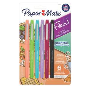 Caneta Hidrocor - Paper Mate - Flair Aromas 6 Cores 0.7Mm