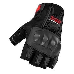 Luva Motociclista X11 Blackout Verão Meio Dedo Tamanho G