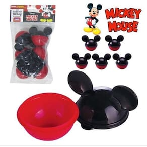 Kit 6 Mini Porta Mix Mickey/ Ideal Lembrancinha Aniversário
