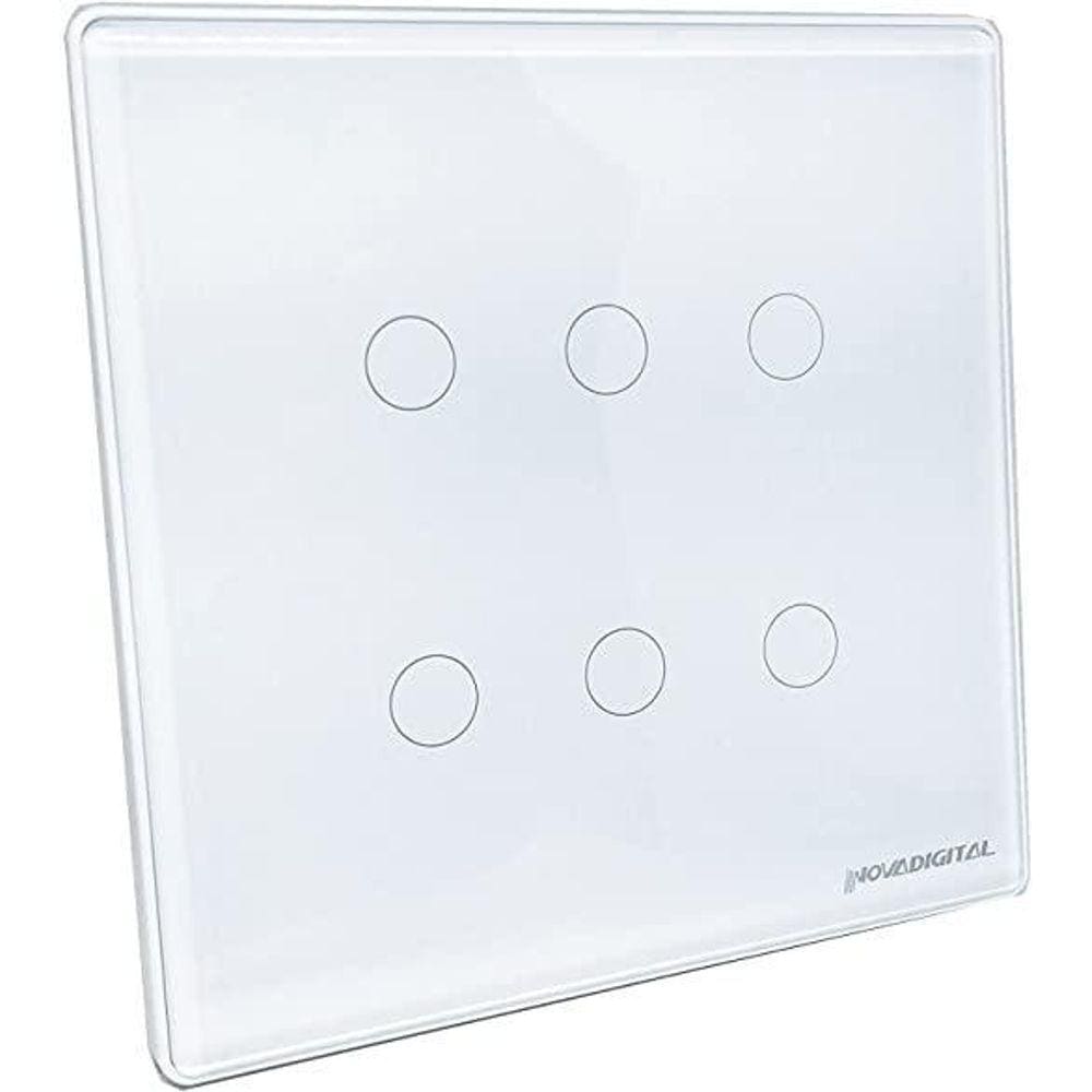 Interruptor Inteligente 4X4 Wifi 6 Botões Touch Alexa Google