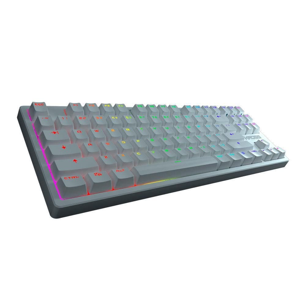 Teclado Gamer Kross Strafing Usb Rgb Mecânico Branco