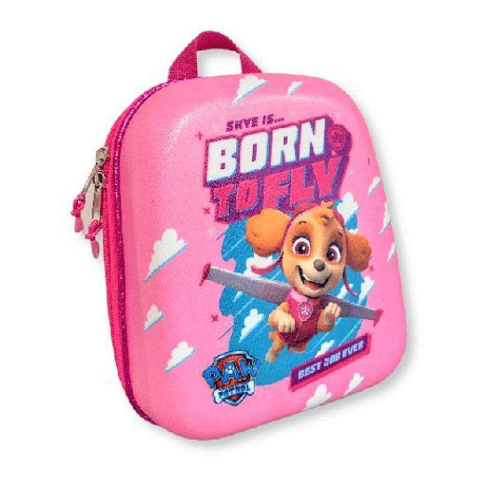 Mochila Lancheira Infantil 3D Paw Patrol Skye Rosa Patrulha