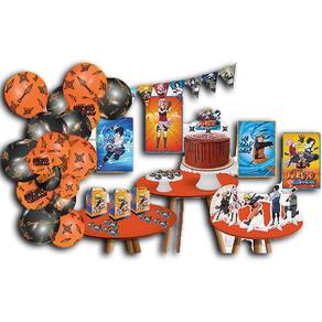 Kit Festa Decoração Só Um Bolinho Naruto Shippuden Completo