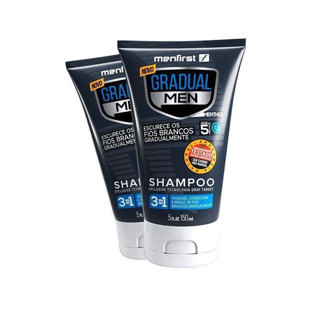 Shampoo Escurecedor De Cabelo Gradual Men Menfirst 2X