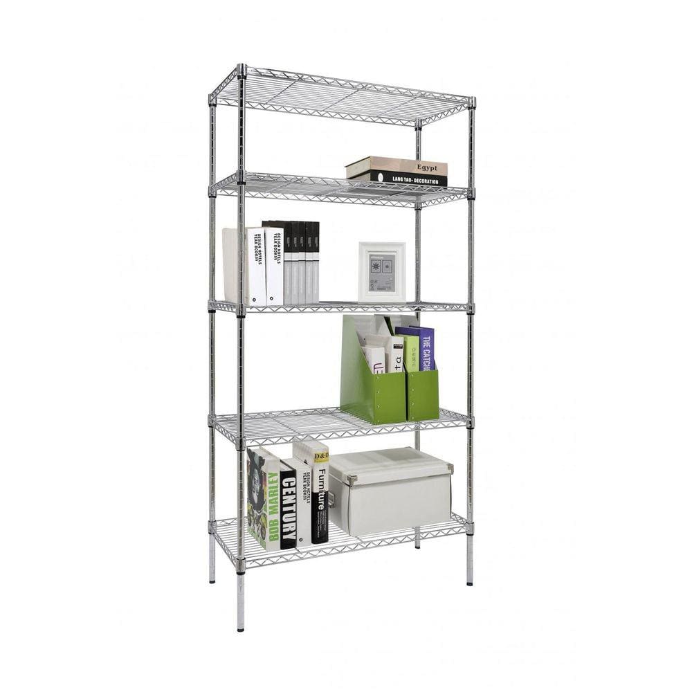 Estante Aço 5 Prateleiras Cromada Aramada 150 Cm