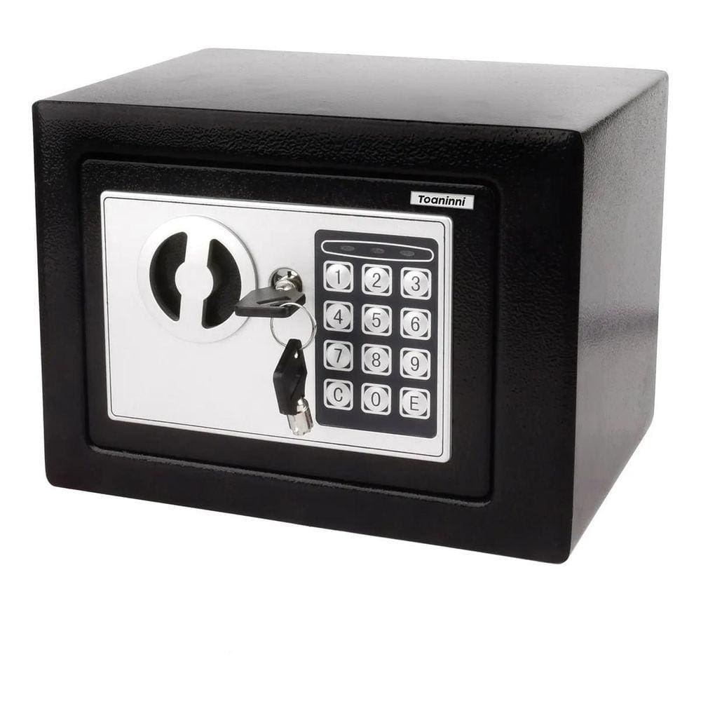Cofre Eletrônico Digital Teclado Com Senha + 2 Chaves To17