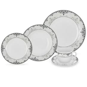 Aparelho De Jantar/ Completo Chá Liliana Porcelana 20 Pçs