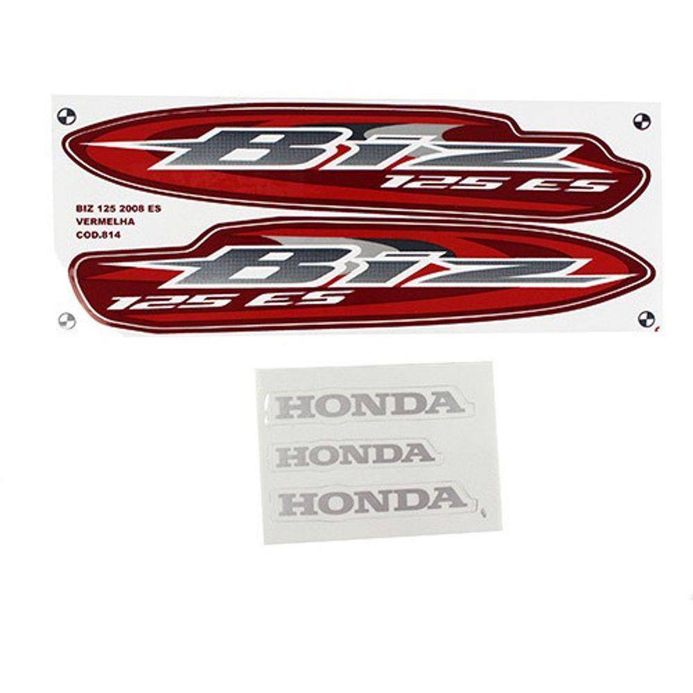 Kit Adesivo Honda Biz 125 Es 2008 Preto