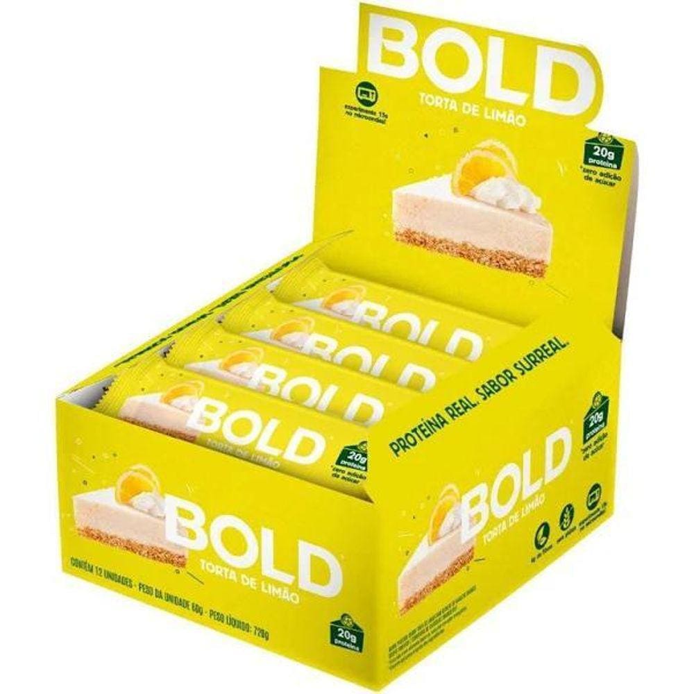 Bold Barra De Proteína Torta de Limão Caixa 12 Unidades