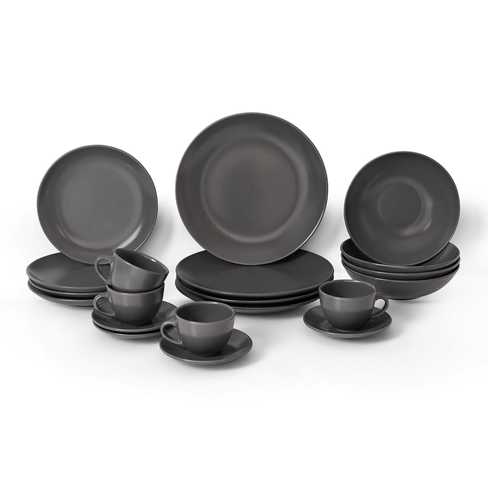 Aparelho de jantar Haus Concept Soho 20 peças Preto Fosco