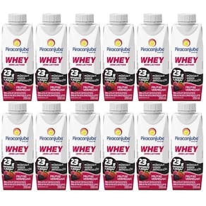 Kit 12 Bebidas Piracanjuba Whey 250 Ml - Frutas Vermelhas