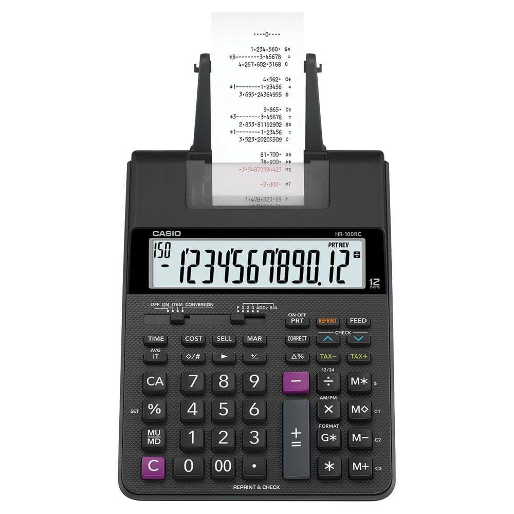 Calculadora Com Bobina 2.0 Com 2 Cores De Impressão - Casio