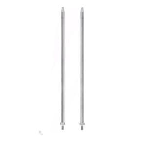 Kit 2 Alongadores Cromados De Antena Px 60Cm Caminhão