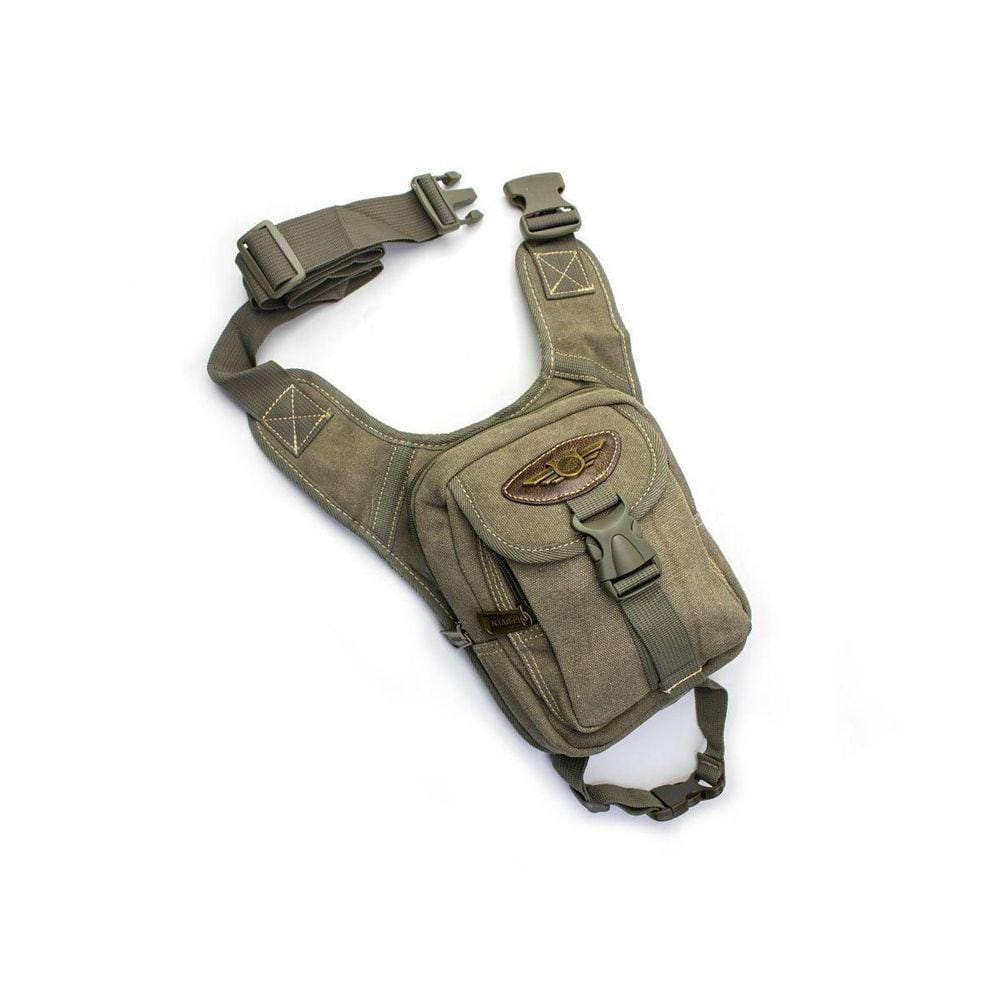 Pochete Masculina De Perna Em Lona Brasil Ja8011