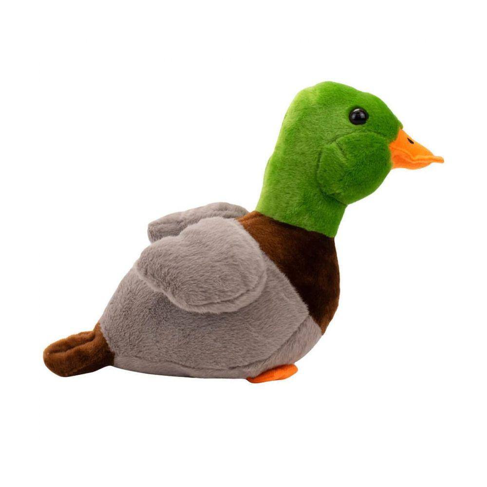 Pato Lalafanfan Verde Paper Duck de pelúcia com roupas e acessórios Co