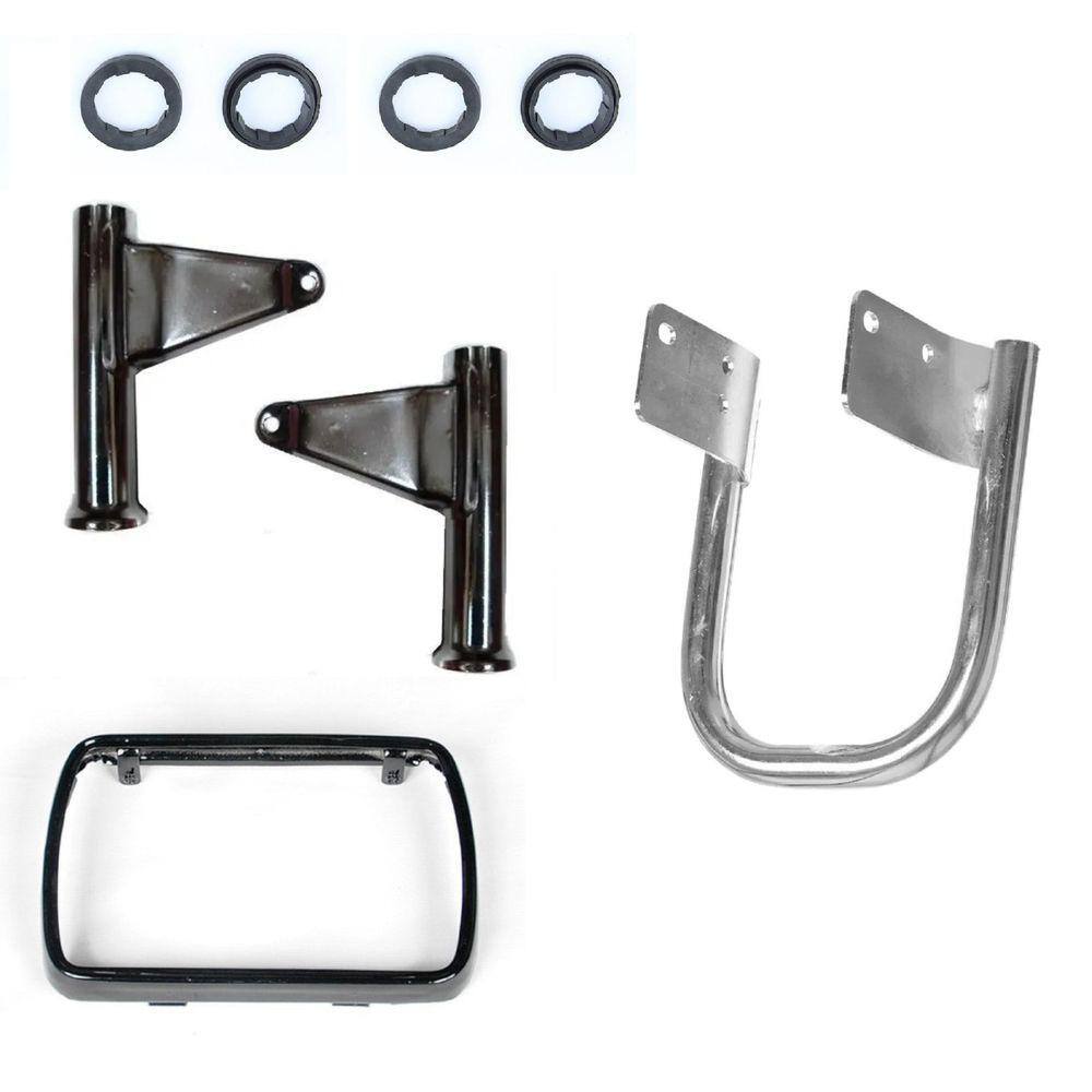 Kit Barra Estabilizadora Suporte e Aro Farol Borrachas Cg 99