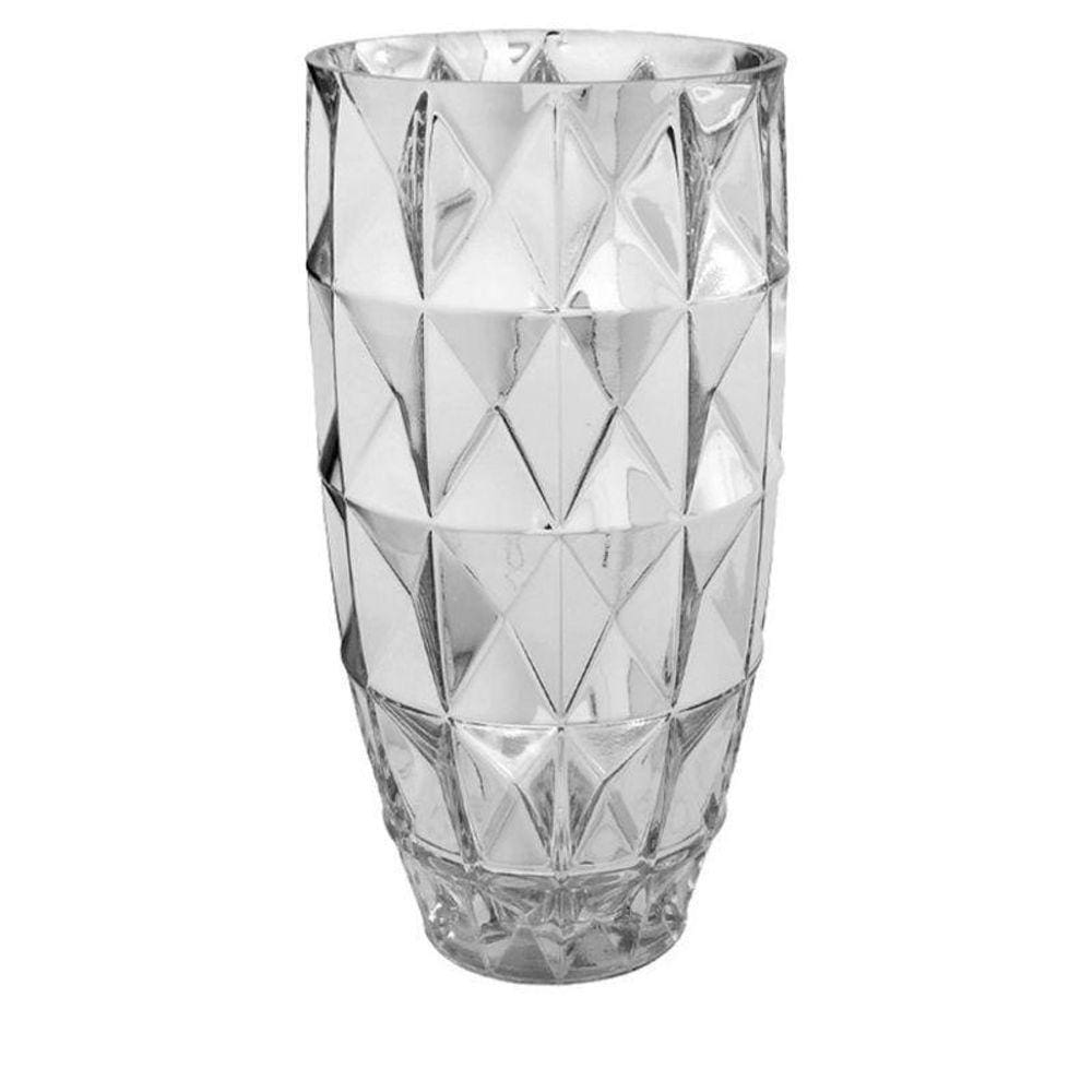 Vaso De Vidro Prata 32Cm - Florarte