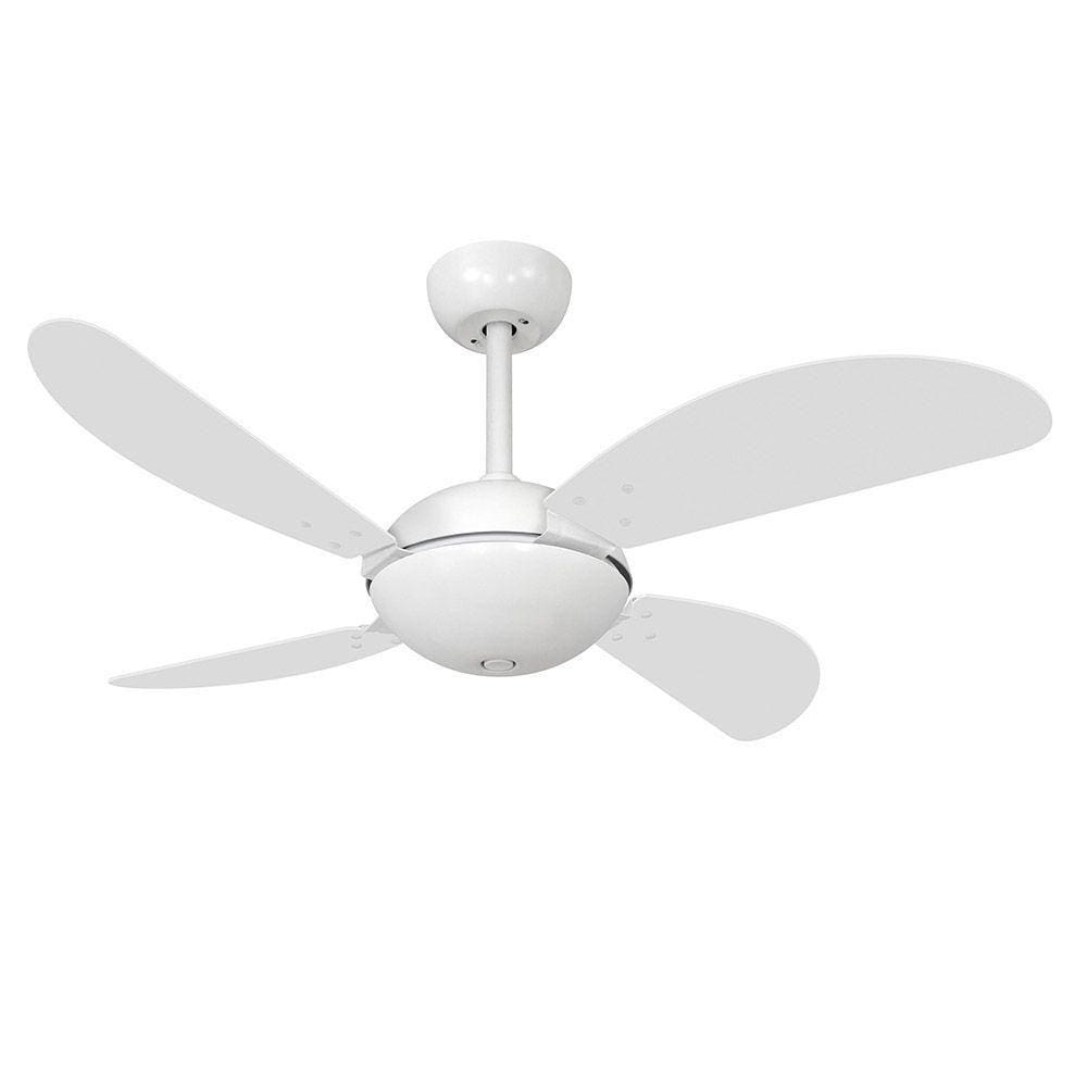 Ventilador De Teto Volare Branco Fosco 4 Pás Branco 110V