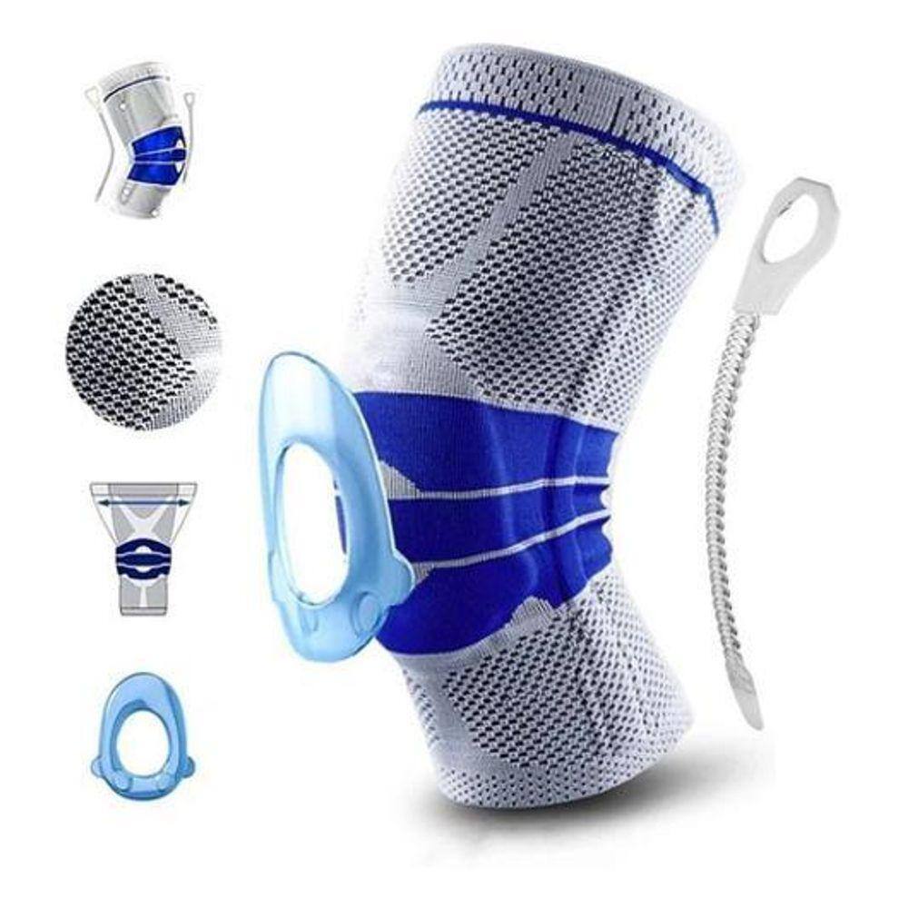 Joelheira De Compressão Com Silicone E Fio De Aço Patelar