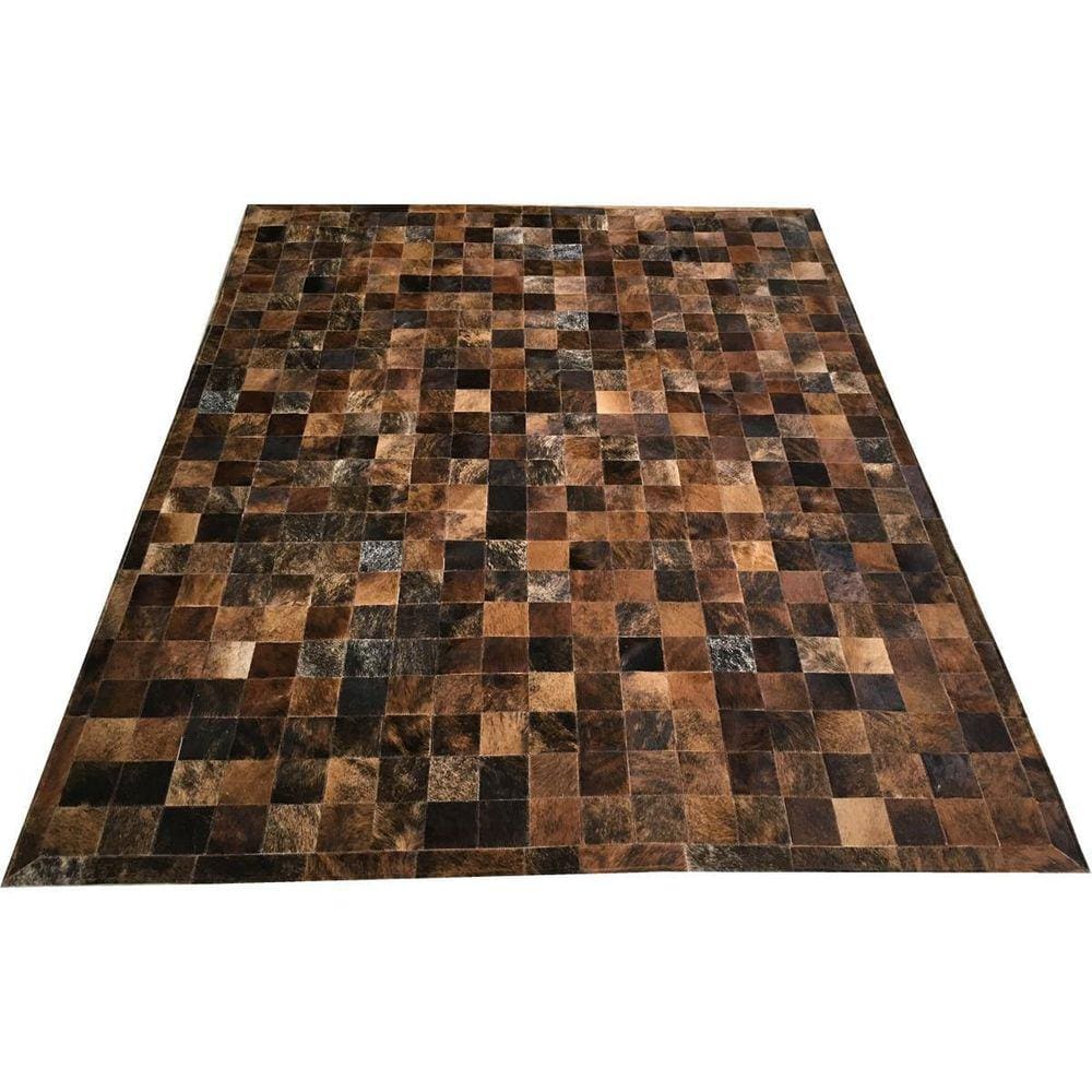 Tapete De Couro Marrom Exótico 2,00X2,50 Com Borda Peça 10