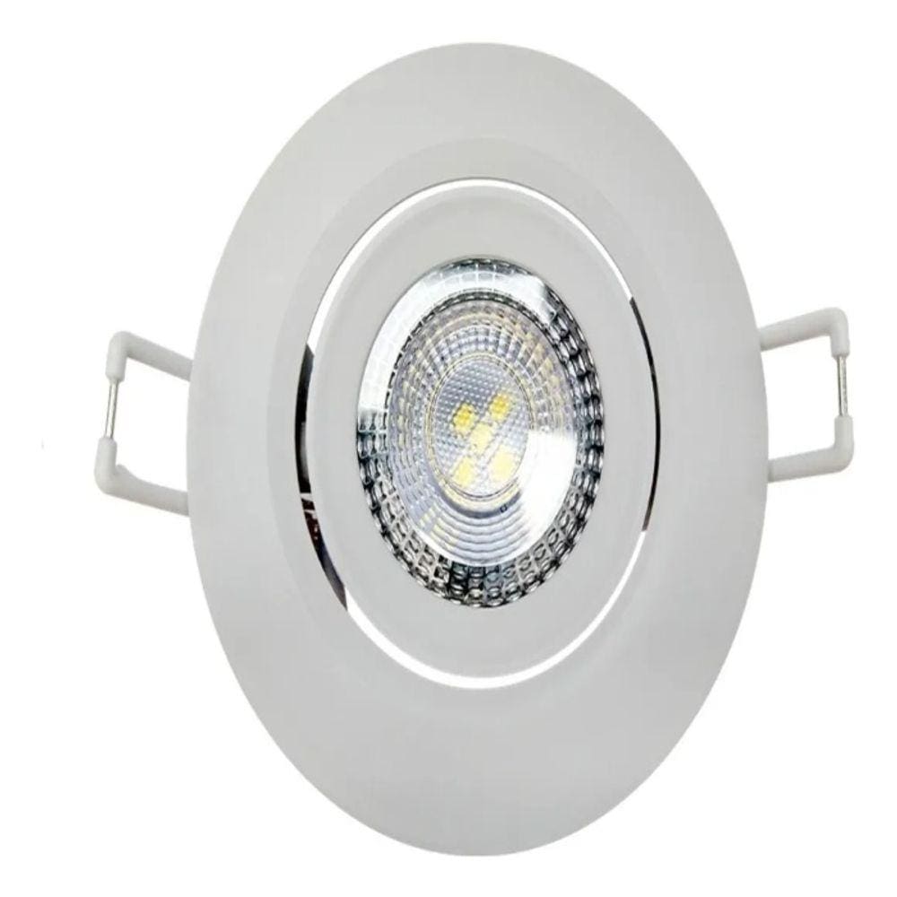 Kit spot led 7w branco frio redondo Black Friday Pontofrio