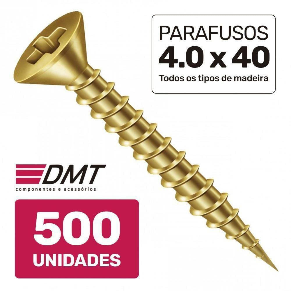 Caixa 500 Parafusos 4.0X40 Chipboard Chata Phillips