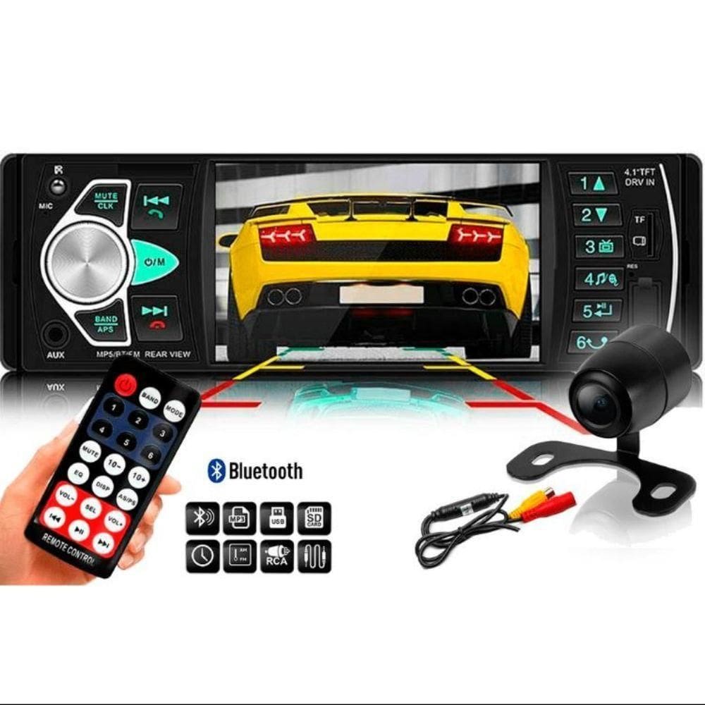 Central Multimídia Universal 1 Din Mp5 + Câmera De Ré