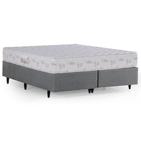 Cama Box Herval Queen Cannes, 64x158x198 cm, Bordado, Espuma D33