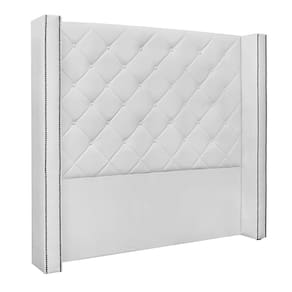 Cabeceira Casal 1,64m Loewe Pu Branco - Gran Belo