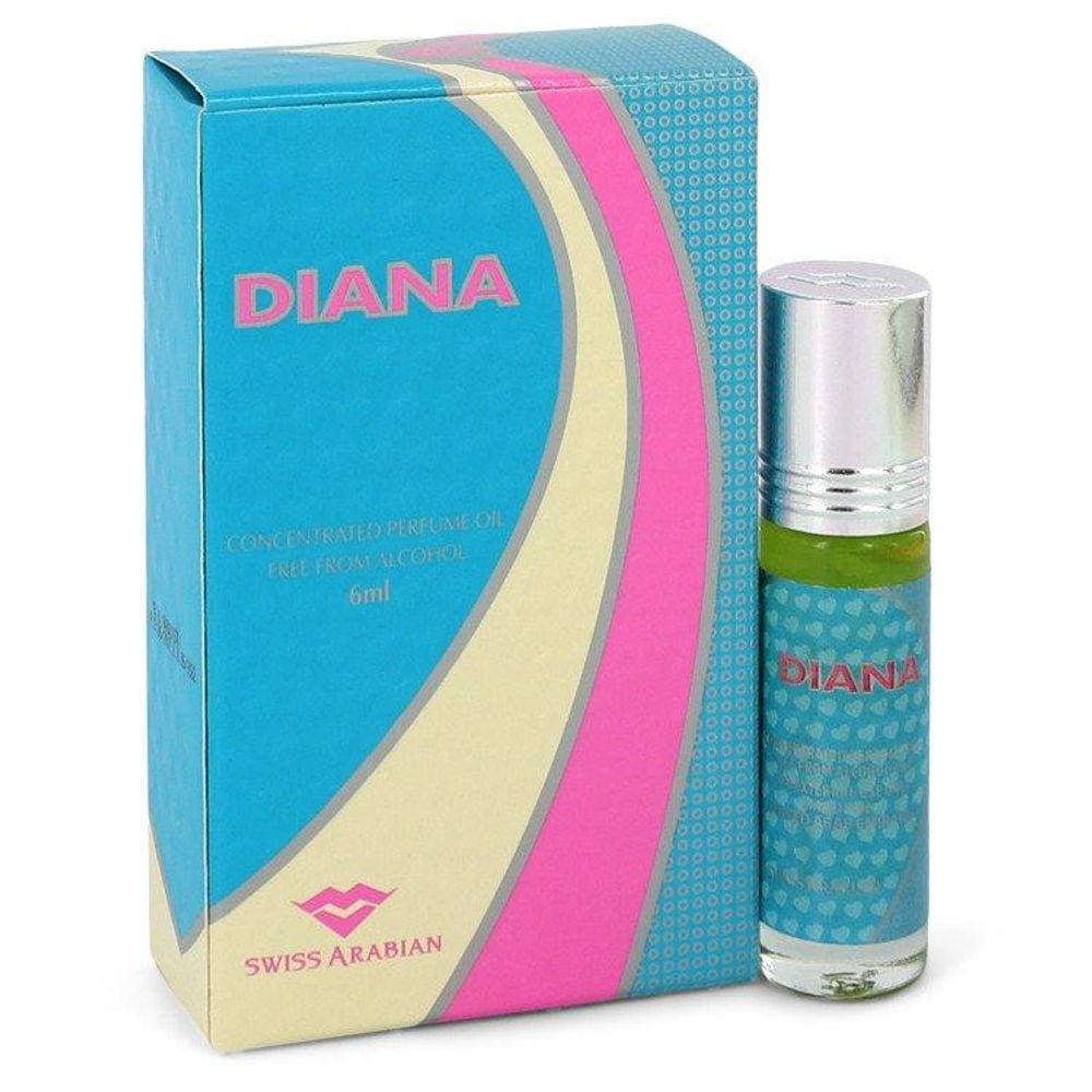 Perfume Feminino Swiss Arabian Diana Swiss Arabian 06 ml Óleo Corporal Perfumado Concentrado - Sem Álcool